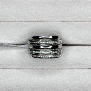 R050 | Natural Diamond Multi Layer Ring
